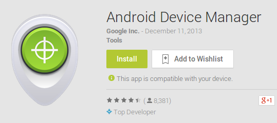 android device manager play store