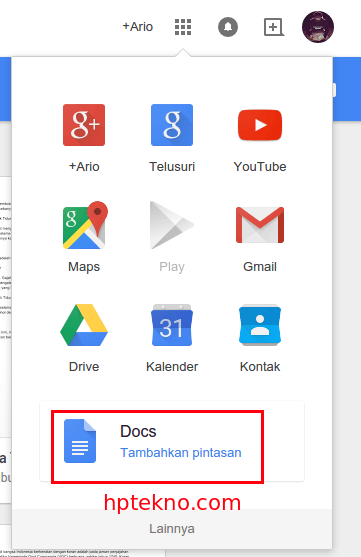 google docs shortcut