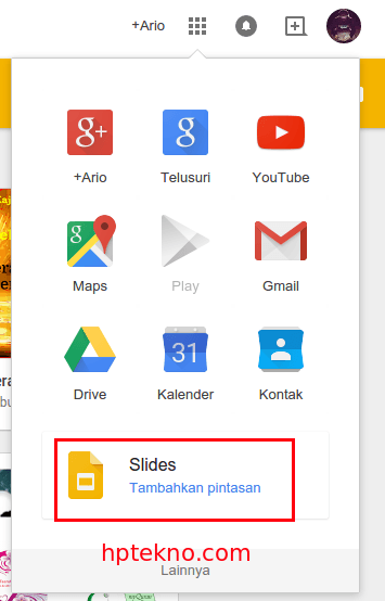 google slides shortcut