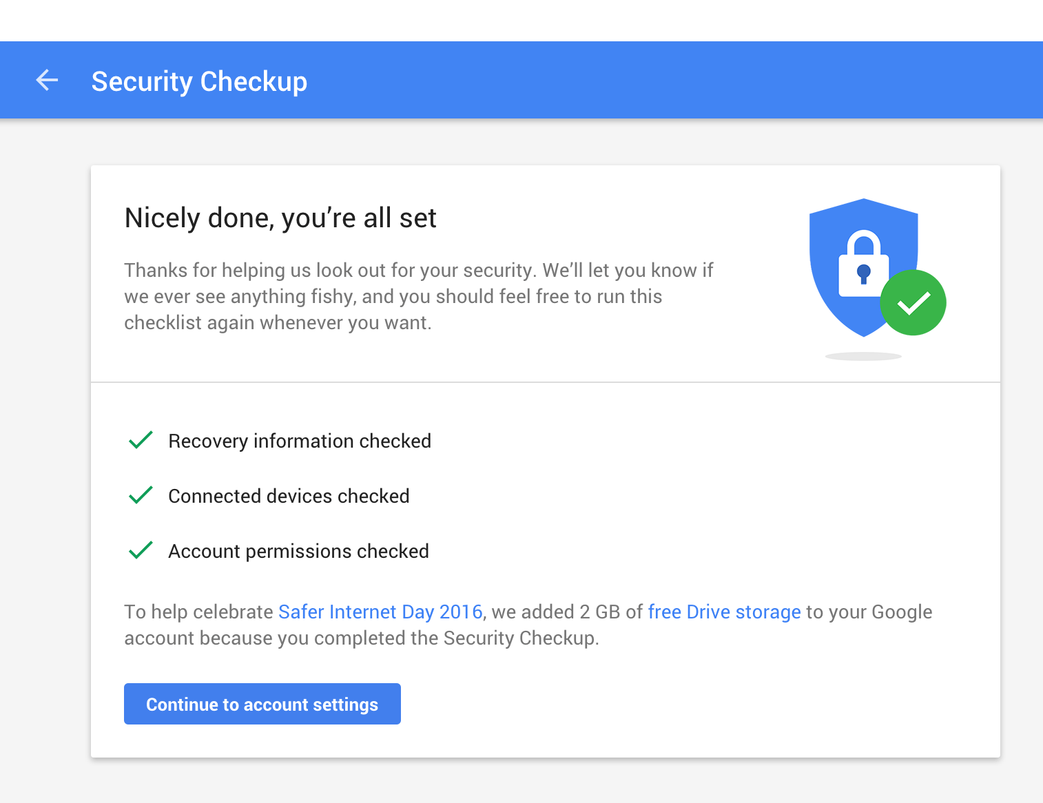 Google Drive 2GB Safer Internet Day