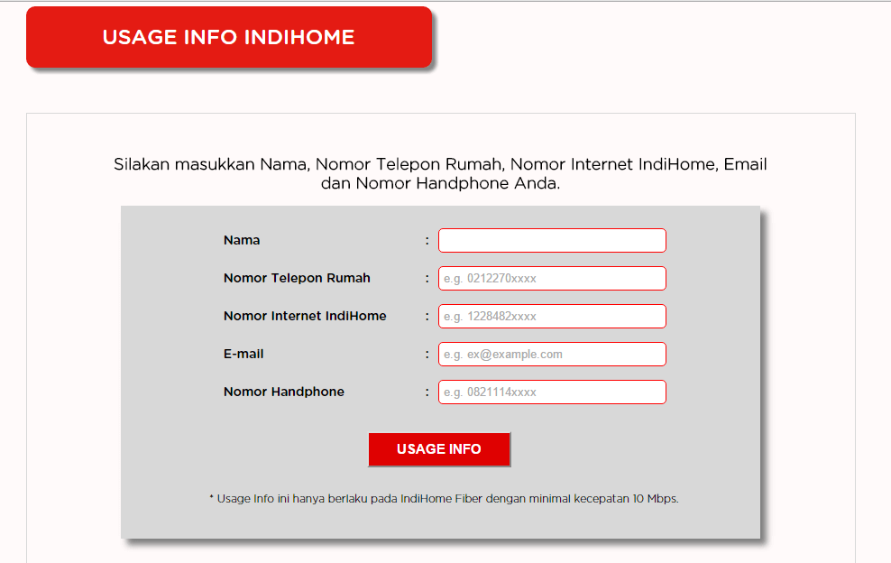 cek kuota fup indihome