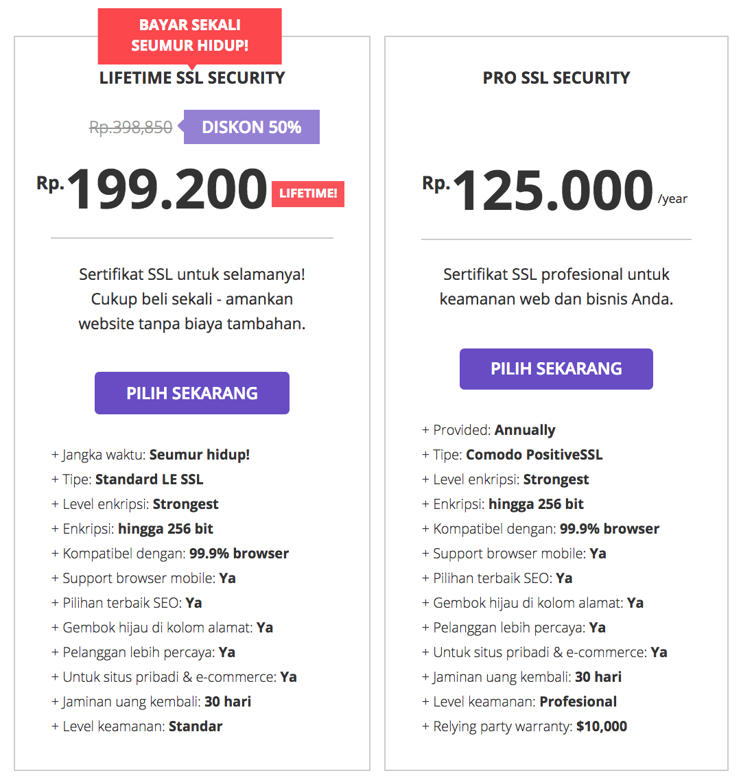 Paket SSL Hostinger